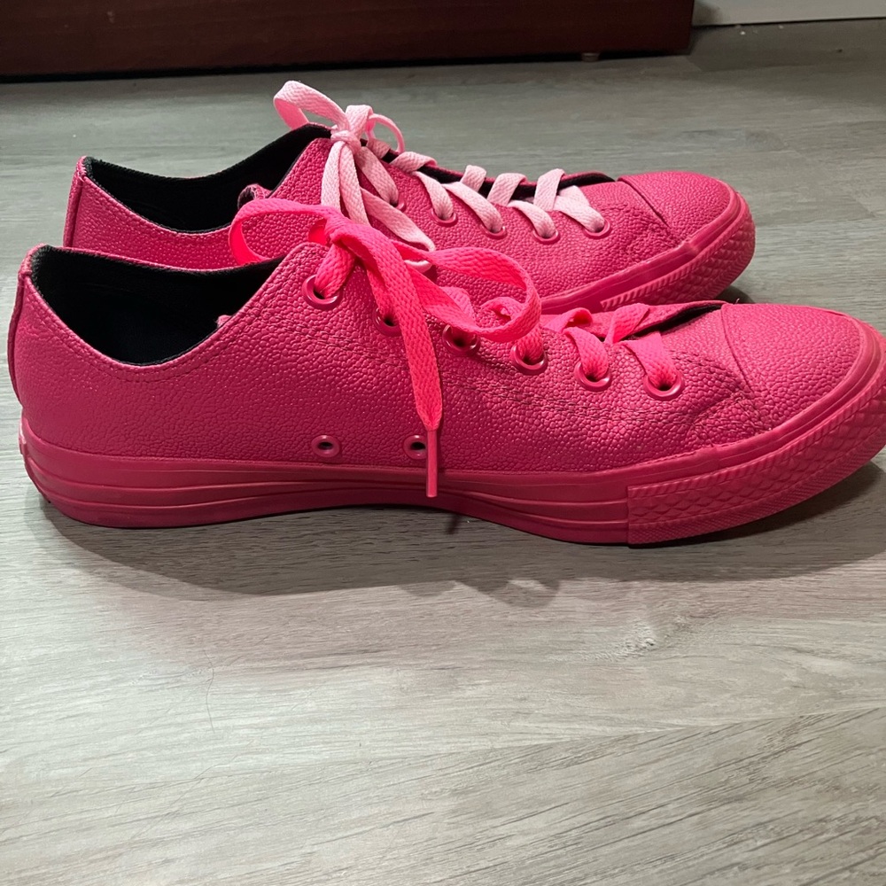 RARE Converse All Star OX Hot Pink 155185C Low Top Sneakers Size 9W/7W - Picture 6 of 8